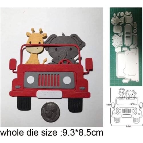 Metal cutting dies cut die mold Car Animals Deer Elephant Decoration Scrapbook paper craft knife mould blade punch stencils dies