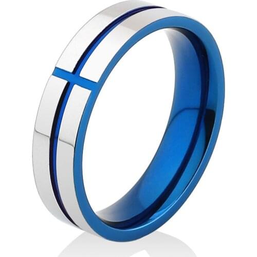 Rings for men stainless steel signet-ring blue lord of the gold ring woman punk male finger-ring men Accessories fashion jewelry