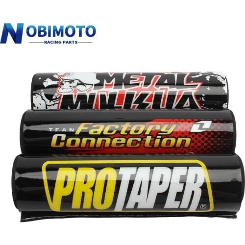 Black 200mm Round handlebar Bar Pad 7/8 Bike Motorcycle Cross Chest protector Grips For CRF YZF RMZ Dirt Bike ATV Quad