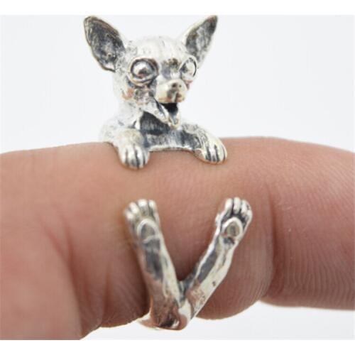 Wholesale New Vintage Toy Bull Terrier Rings Gold Silver Color Promise Rings For Women Girl World Of Warcraft Aros Overwatch
