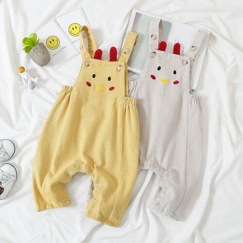 Autumn 2021 Childrens Overalls Kids Winter Clothes Girls and Boys Jumpsuit Cotton Infant Baby Long Pant Corduroy Rompers