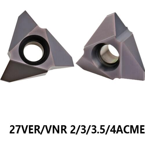 OYYU 10pcs/box 27VER 27VNR 2ACME 3ACME 3.5ACME 4ACME 2 3 3.5 4 ACME Carbide Inserts for SVER SVNR Lathe Cutter Turning Tools