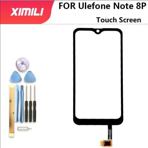 5.5" Touch Screen Panel For ulefone note 8/8P Touch Screen Digitizer Panel Front Glass Lens Sensor TouchScreen+Tools Glue Wipes