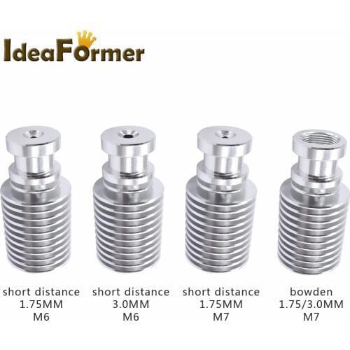 3D Printer V6 Radiator of J-head Extruder For 3D V6 Remote Bowd/Wade All-Metal Long/Short Distance Heat Sink Pipe For 1.75mm/3mm