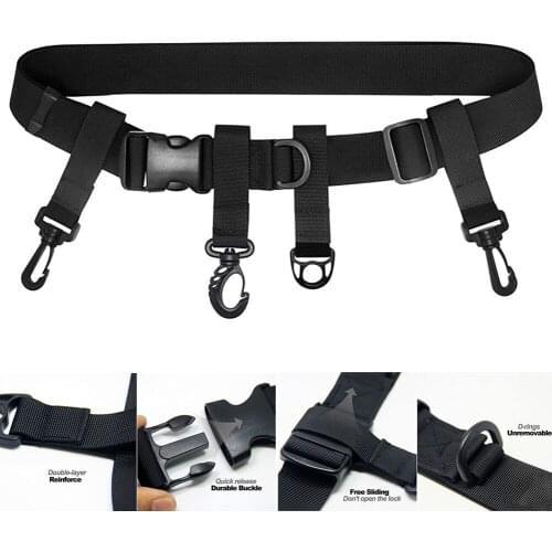 Fishing Wader Belt Wading Belts for Kayak Fishing Hanging Accessories Fighting Belt Wader Straps D ring and Hook Fits Waist Belt