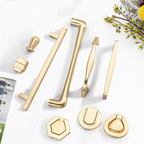 Northern Europe Zinc Alloy Furniture Handle Cupboard Door Handles Dresser Drawer Pulls Bookcase Door Knob Hardware Accessories