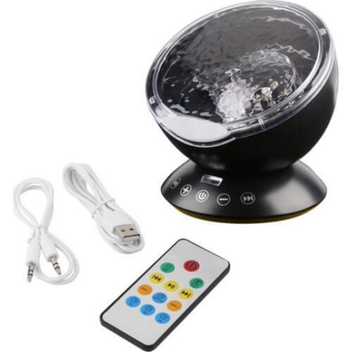 Ocean Wave Starry Sky Aurora LED Night Light Projector Luminaria Novelty Lamp USB Lamp Nightlight Illusion For Baby Children