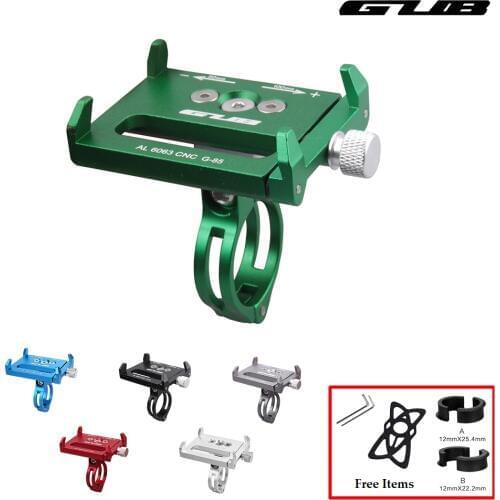 GUB G-85 Bicycle Handlebar Phone Holder Cycling Universal Cellphone GPS Support Motorcycle 3.5 to 6.2 Inches Smartphone Bracket