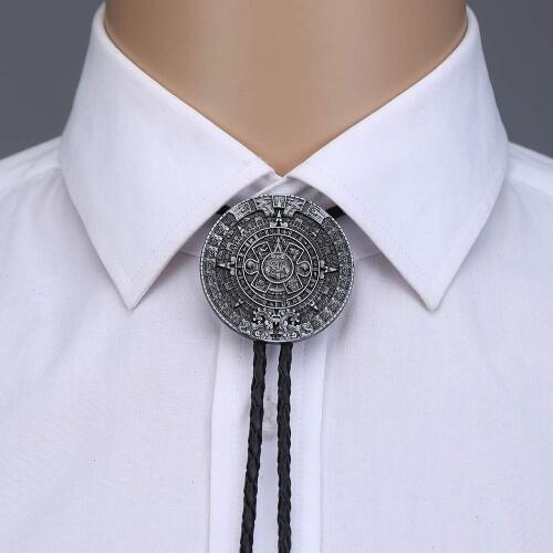 Vintage Bolo tie for woman women Handmade Western Art Indian Alloy Necktie