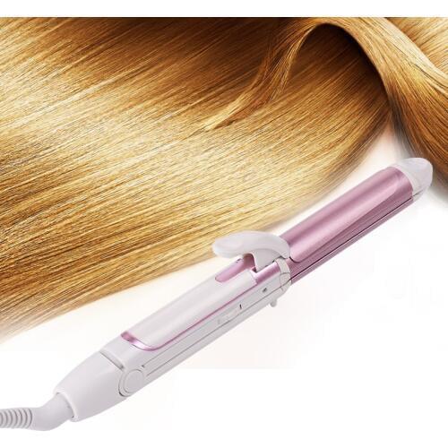 3 In 1 Hair Straightener EU Plug Hair Curling Iron Multifunction corrugated Flat Iron Corn Plate Heated Roller