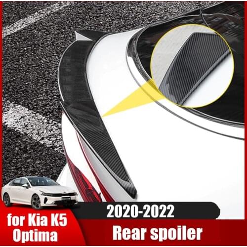 For Kia K5 Optima 2020-2022 car rear spoiler ABS bright black modified exterior tail trim decoration upgrade