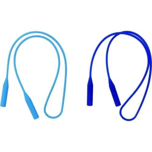 2 Pieces Silicone Eyeglasses Strap Glasses Sunglasses Sport Band Cord Holder