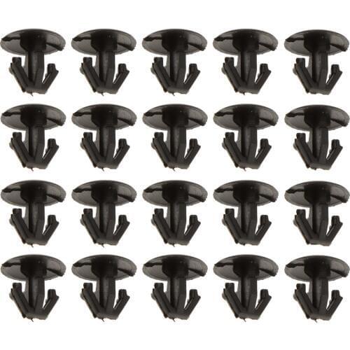 20 Pieces Nylon Automotive Locking Trim Nut Fastener For Honda & Acura 91518-S10-003 Hood Seal Retaining Clip