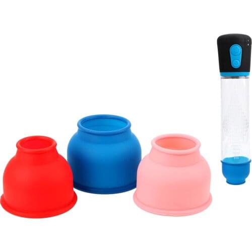 3 Piece/Set Silicone Ring Sleeve Penis Pump Sleeve Enlargement Penis Pump Accessories Protection Accessories
