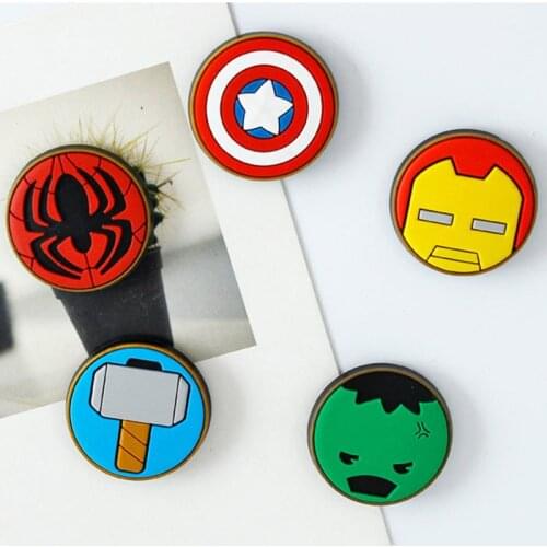 3cm Disney Spiderman,iron Man,hulk,Thor,Captain America Cute Soft Refrigerator Magnet Sticker Cartoon Anime The Avengers Figures