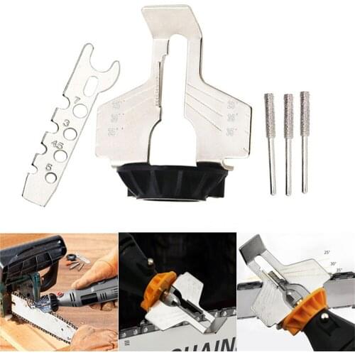 5PCS/Set Chainsaw Sharpening Attachment Rotary Tool Kit Electric Grinder Sharpening Polishing Attachment Set Saw Chains Tool