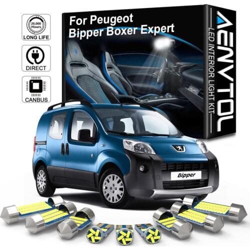 AENVTOL Canbus For Peugeot Bipper 2013 2015 Boxer 2006 Expert 2004 2008 2016 2017 2020 Auto LED Interior Lights Accessories Kits