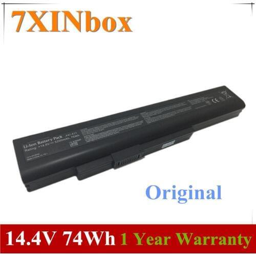 7XINbox 14.4V 74Wh 5200mAh Original A32-A15 A41-A15 A42-A15 A42-H36 Laptop Battery For MSI A6400 CR640 CX640 E6221 E6227 E7219