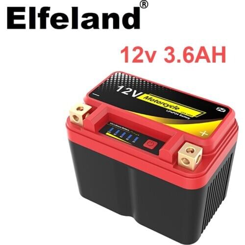 12V 3.6Ah motorcycle emergency start power supply lithium iron phosphate battery ignition battery