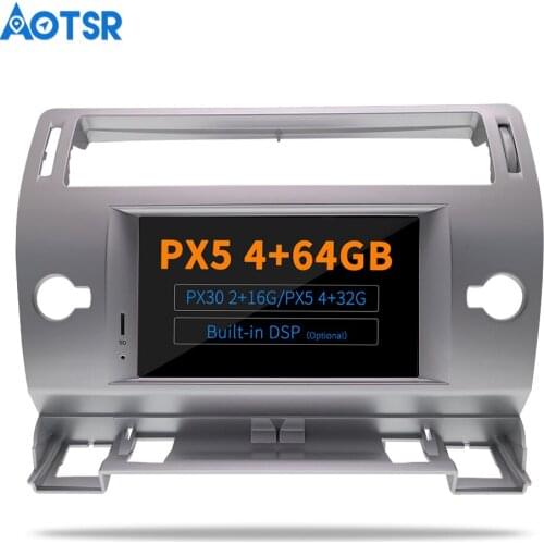 AOTSR Android 9.0 / 10.0 DSP DVD Player For Citroen C4 C-Triomphe C-Quatre 2004 - 2012 Car GPS Navigation Bluetooth Radio