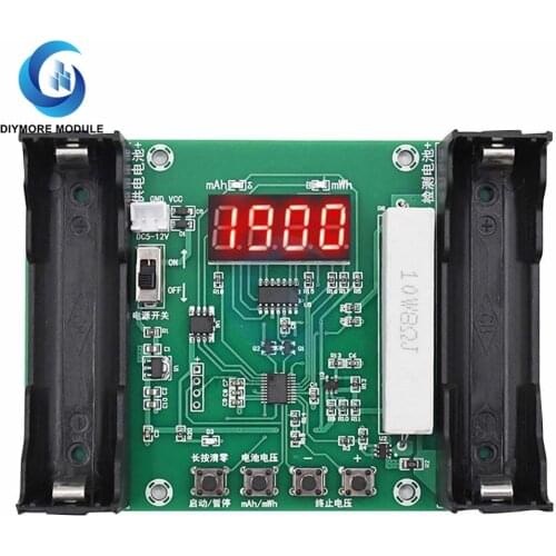 BMS XH-M240 18650 Lithium Battery Capacity Tester Indicator Module MaH MwH LED Digital Display Discharge Load Battery Monitor