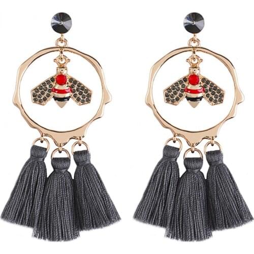 Brincos original new animal bee earrings for women Dangle drop earrings bohemian tassel earrings fashion jewelry gifts wholesale