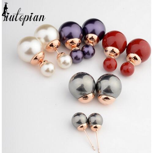 Italina Rigant Hot Sale Earrings Brincos Statement Top Quality Simulated Pearl Jewelry 19 Style For Choice #RG87056