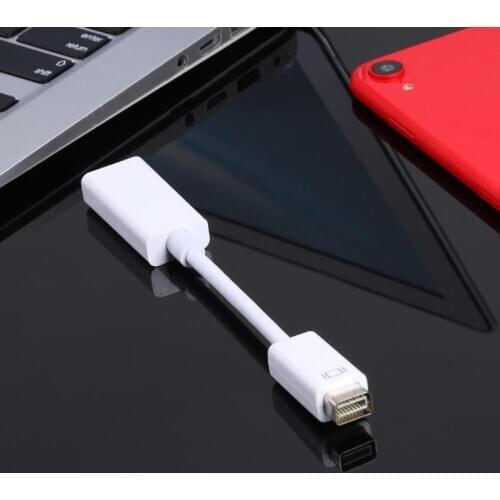 ALLOYSEED 1080P Mini DVI Male to HDMI Female Cable Monitor Video Adapter Converter Connector Cable For Macbook Projector HDTV