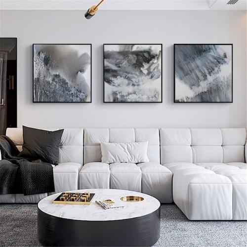 Chinese Abstract Ink Painting Spindrift Poster Canvas Print Painting Wall Art Living Room Home Decoration