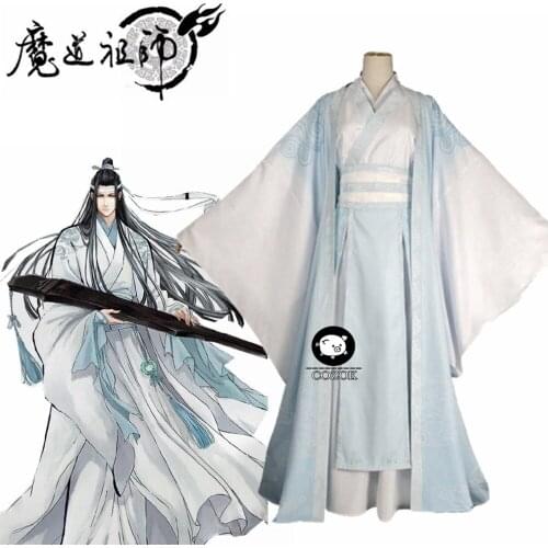 Lan Wangji Cosplay Costume Mo Dao Zu Shi Original Lan Zhan Ancient Costume Wei Wuxian Yiling Patriarch Halloween