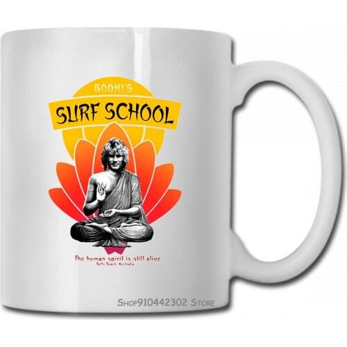 Bodhis Surf School Point Break Inspired Mug Cup Patrick Swayze Keanu Reeves Women Men