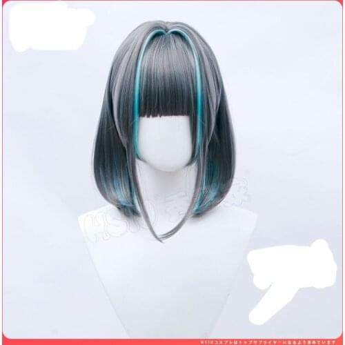 Hot Game Azur Lane Cheshire Cat Maid Cosplay Wig Halloween Carnival Cosplay Costume Accessories for Carnival Comic Show