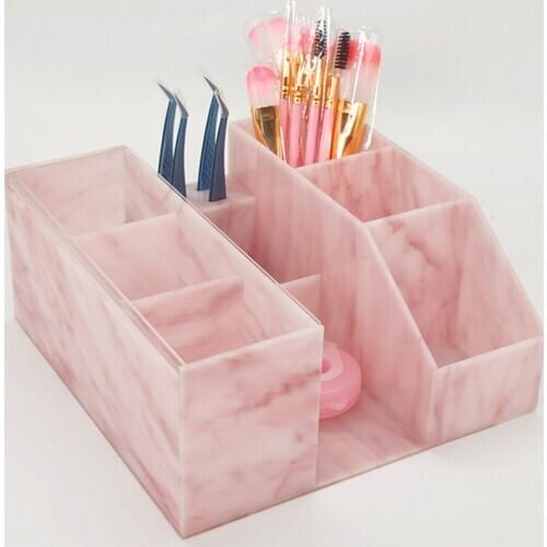 Eyelash Extension Supplies Accessories Tools Organizer Storage Box with Tweezer Holder Stand, Display Storage Box Shelf Holder