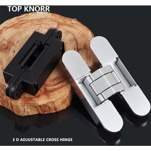 3D adjustable hidden door hinge Hidden door hinge 140* two hinges 29 MM can withstand 60 KG furniture hinge hardware