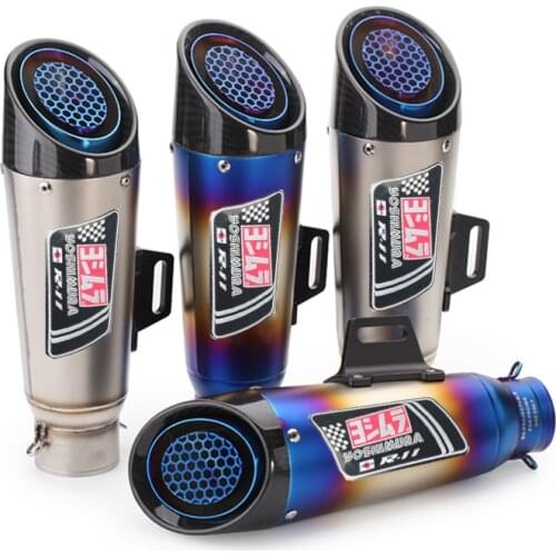 51Mm 60Mm Motorcycle Exhaust Pipe Sc Project For Ninja 400 Zx6R Z900 Z1000 Cbr 500 650 Racing Motocross Exhaust Escape Muffler