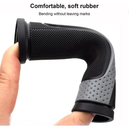 1 Pair Bicycle Handlebar Grips Soft Mountain Road Bike Rubber Handlebar Grips Anti-slip Strong Support Grips Bike Accessories