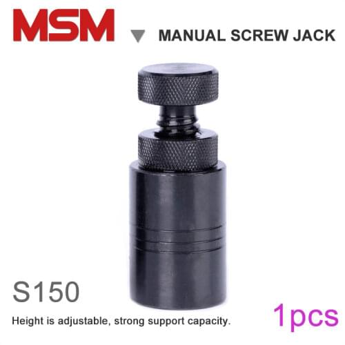 1pcs S150 Screw Jack Die Special Adjustable Jack Cushion Iron Moulds Height Adapter Manual Hoist Steel Block Nut Bolt Set