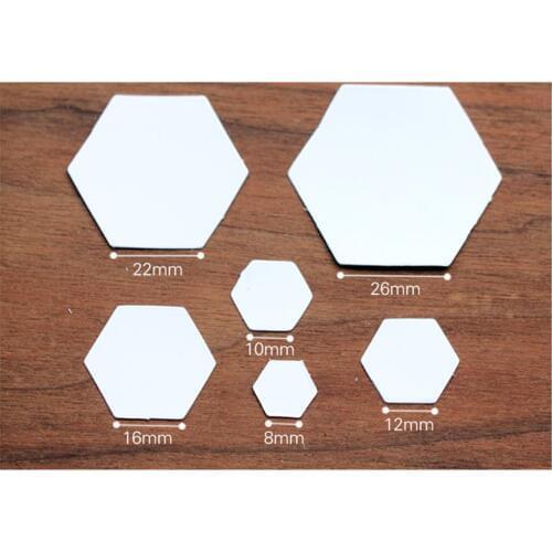 100Pcs/Lot Hexagon Paper Quilt Template Grandmothers Flower Quilt Template Handmade Patchwork Fabric Sew DIY Tool Accessories