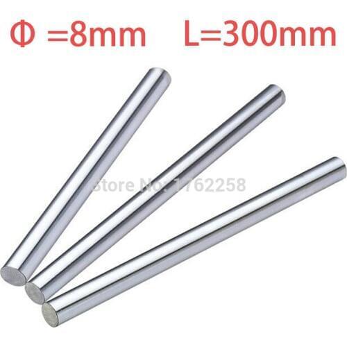 2PCS 8mm x 300mm Linear Shaft 3D Printer Cylinder Liner Rail Axis CNC Parts