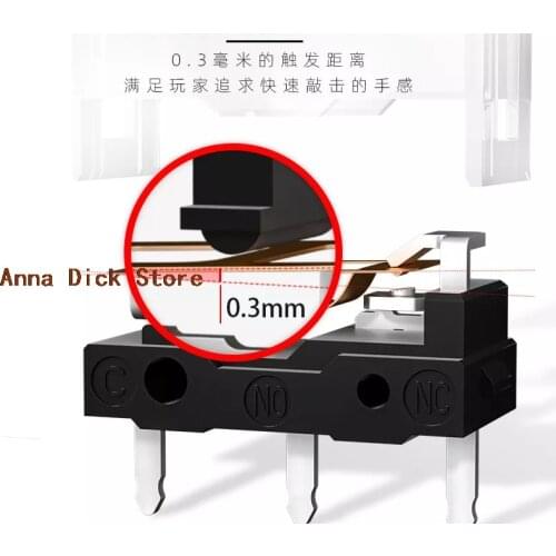 2Pcs New product Kailh micro switch GM8.0 Esports Mouse Micro Swicth computer mice left right button 80 Million Click Lifetime