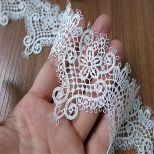 2 Yards 6.5cm Wide DIY Handmade Clothes Accessories Crochet Lace Trim Hollow Venice/Venise Lace Fabric