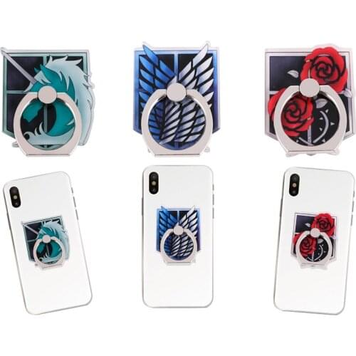 20pcs/lot BH1638 Anime Attacking Giant Universal Fashion Mobile Phone Ring Stand Anti-drop Ring Buckle Bracket Phone Accessories