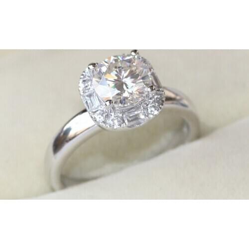 2020 fashion big round cubic zirconia wedding rings for women luxury engagement party finger jewelry accesorios mujer love gift