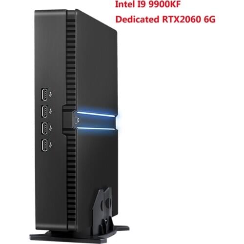 2021 Mini Gaming PC Windows 10 Desktop Computers 4K Intel I7-9700KF I9-9900KF Dedicated Card M.2 NVMe 2*DDR4 HDMI2.0 DP WiFi