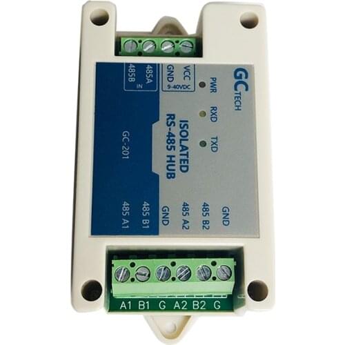 485 hub 4 channels one-to-four repeater RS-485 photoelectric isolation 1 input 4 output lightning protection industrial grade