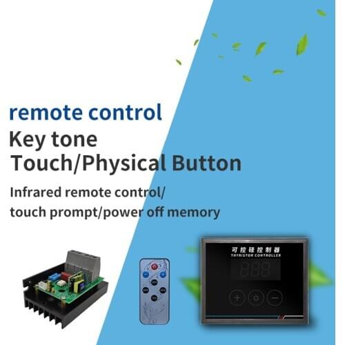 AC 220V 6000W SCR Digital Control Electronic Voltage Regulator Speed Control Dimmer Thermostat+Digital Meters Power Supply