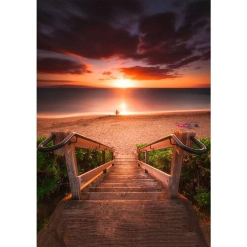 5D DIY diamond painting Scenery Sunset Beach Full Drill Embroidery Cross Stitch Mosaic Craft Kits Home Decor Christmas Gift