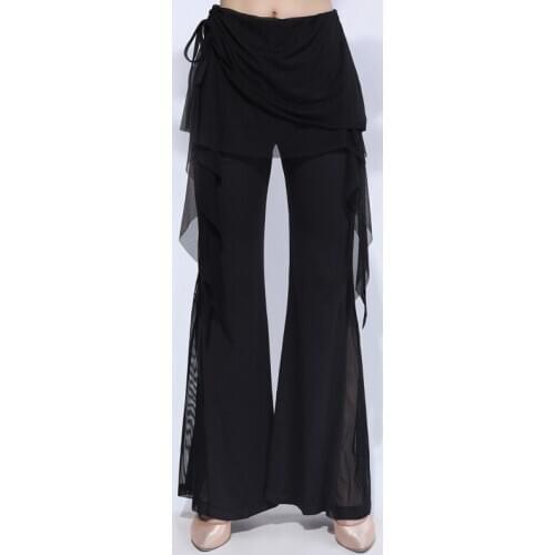 Latin Dance Pants Women Trousers Cha Cha Samba Tango Rumba Salsa Dancing Clothes Adults Flamengo Ballroom Practice Wear DNV12245