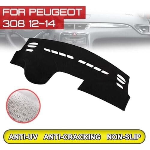 For Peugeot 308 2012 2013 2014 Car Dashboard Mat Anti-dirty Non-slip Dash Cover Mat UV Protection Shade