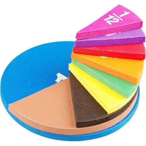Preschool Circular Mathematics Fraction Board Division Teaching Aids Montessori Education Math Toy Children Learning Toy